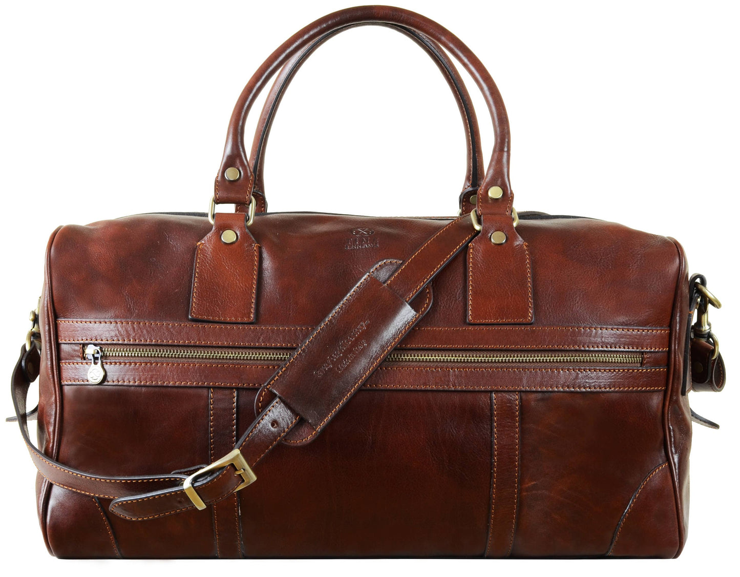 Borsone in pelle - To the Lighthouse: Marrone