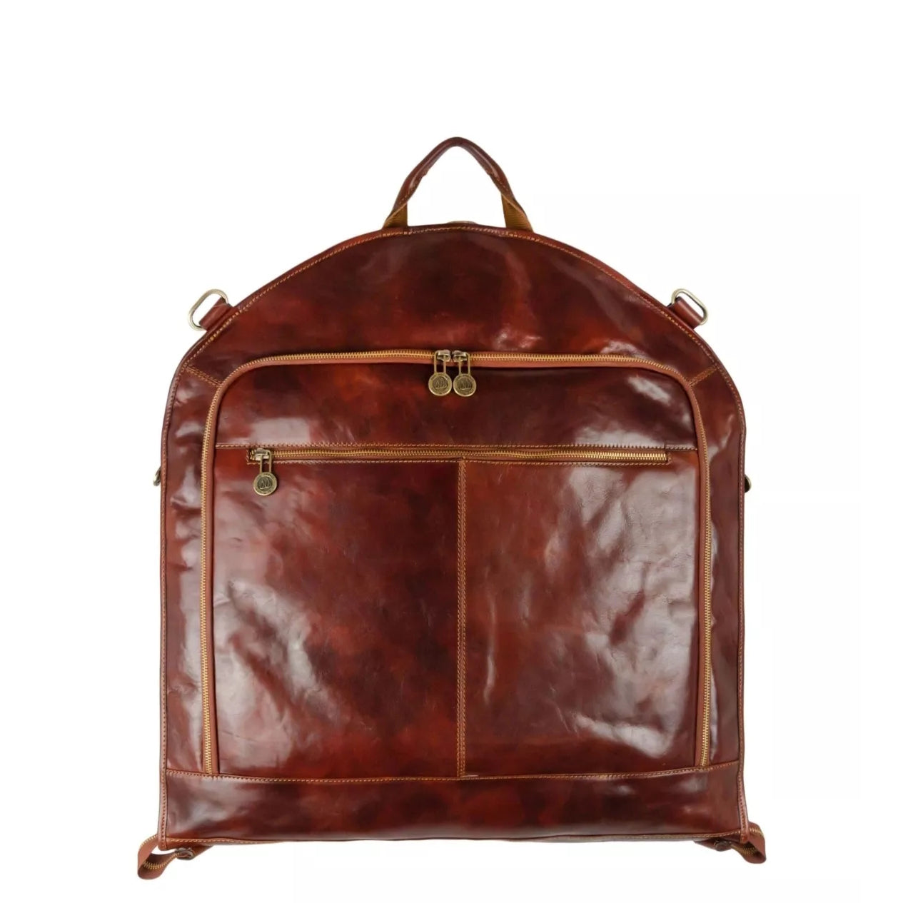 Borsa porta abiti in pelle artigianale