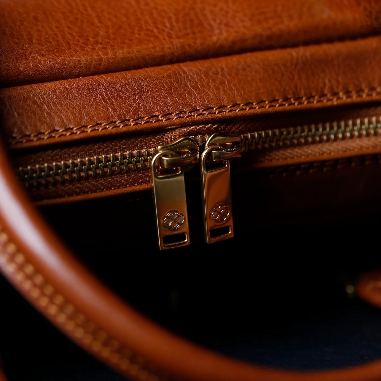 Borsa per laptop in pelle marrone - Orlando: Colore Cognac