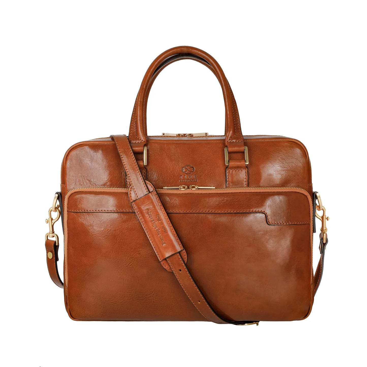Borsa per laptop in pelle marrone - Orlando: Colore Cognac