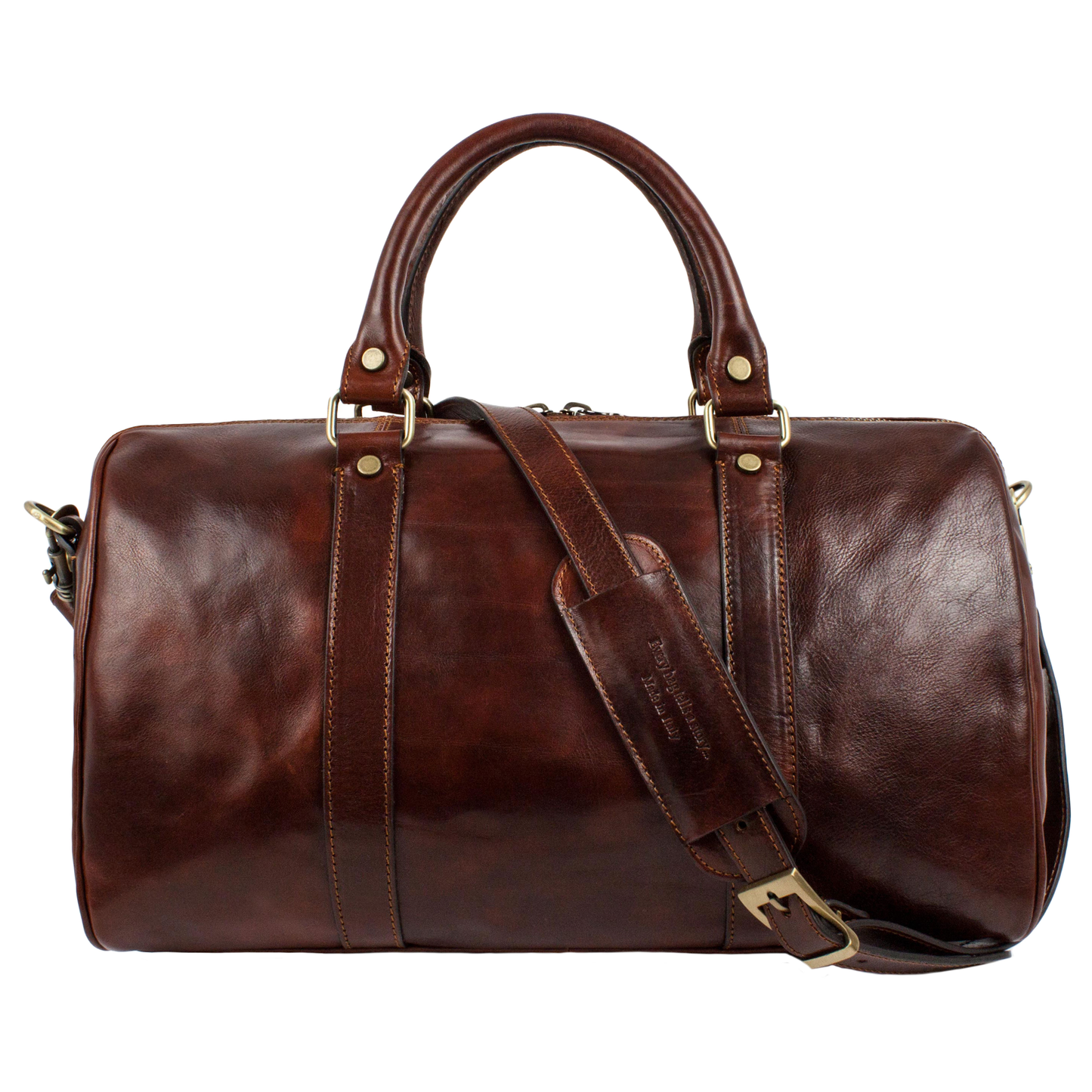 Borsa da week-end in pelle artigianale Made in Italy