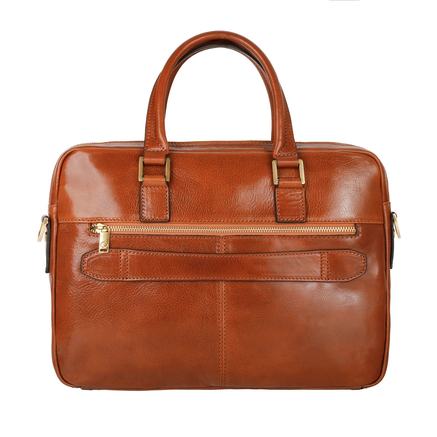 Borsa per laptop in pelle marrone - Orlando: Colore Cognac