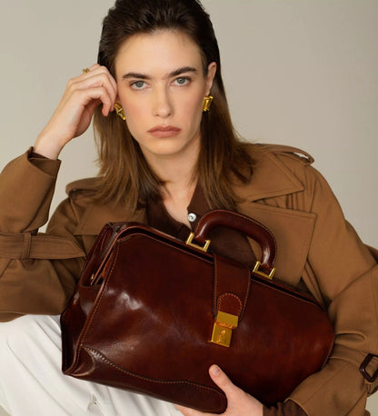 Borsa da medico in pelle artigianale Made in Italy