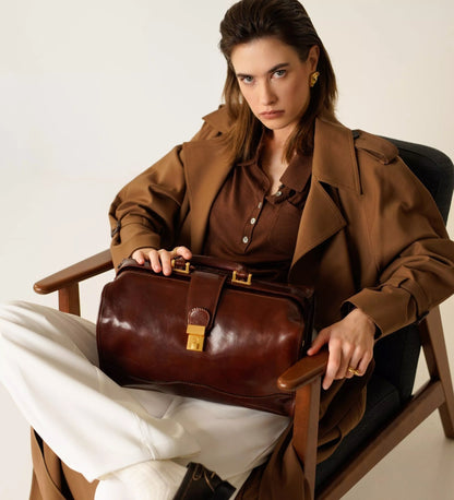 Borsa da medico in pelle artigianale Made in Italy