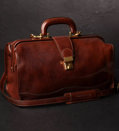 Borsa da medico in pelle artigianale Made in Italy