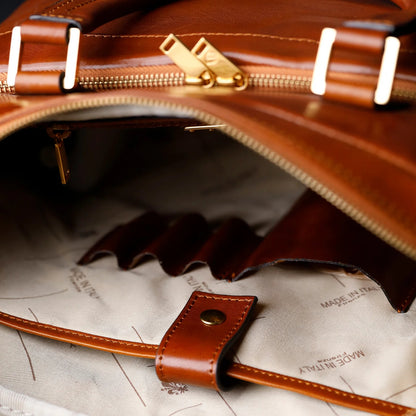 Borsa per laptop in pelle marrone - Orlando: Colore Cognac